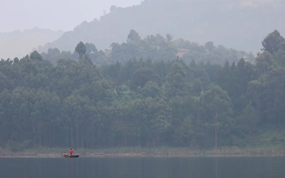 Terraced hills around lake Bunyonyi
